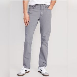 Men's Classic 5 pocket straight leg pant Gray New Old Navy 36x32